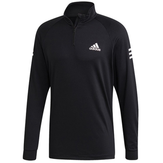 Adidas Men's Club Tennis Midlayer (Black/White/Black)