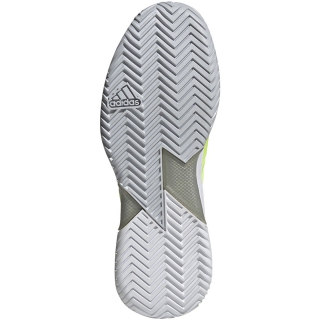 Adidas Women's Adizero Ubersonic 4 Tennis Shoes (Solar Yellow/Silver Metallic/Halo Blue)
