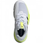 Adidas Women's SoleMatch Bounce Tennis Shoe (White/Core Black/Solar Yellow)