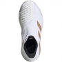 Adidas Women's Stycon Laceless Hard Court Tennis Shoes (Cloud White/Copper Metallic/Core Black)