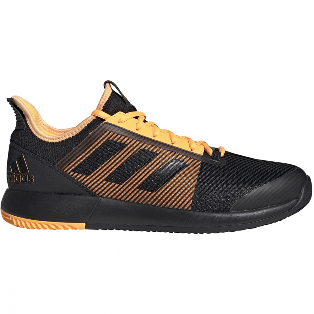 Adidas Men's Adizero Defiant Bounce Tennis Shoes (Core Black/Flash