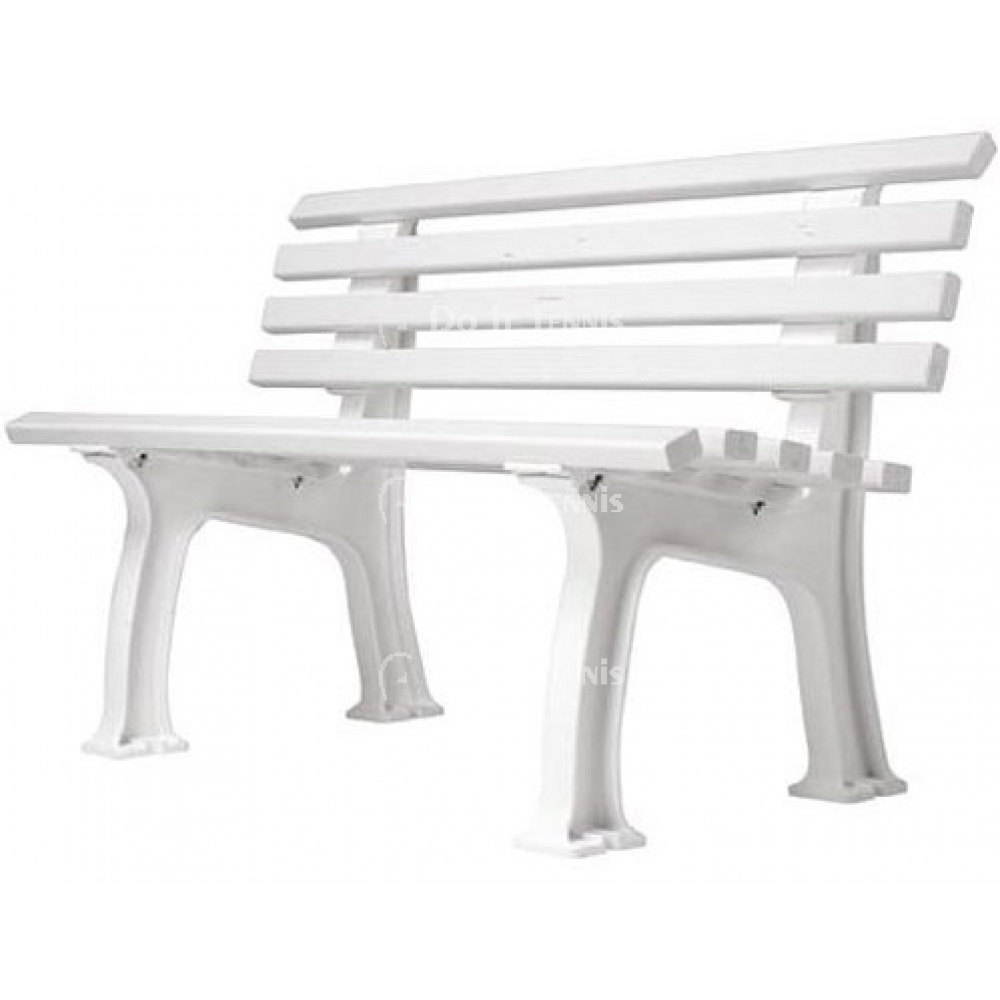Gamma Courtside Tennis 4-Foot  Polybench (White or Green) 