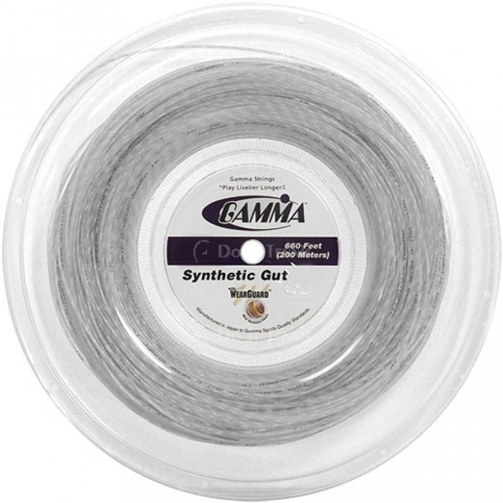 Gamma Synthetic Gut with Wearguard 15g Tennis String (Reel)