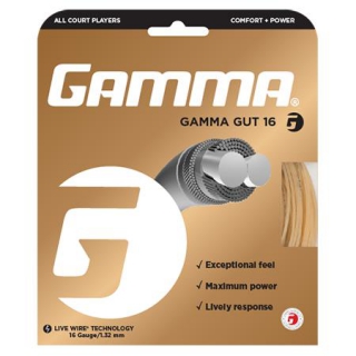 Gamma Gut 16g Tennis String (Set)