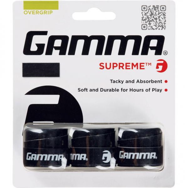 Gamma Supreme Tennis Racquet Overgrip, 3Pack