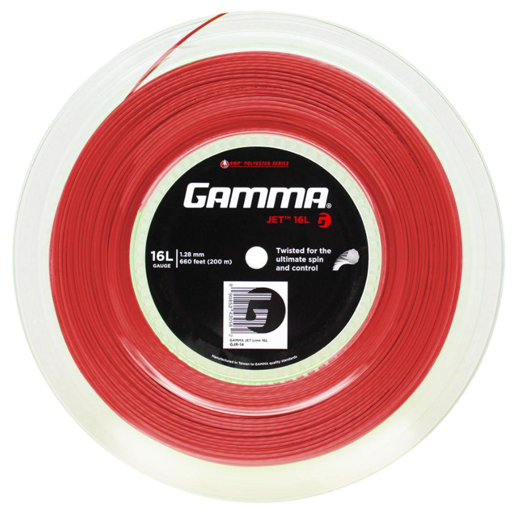 Gamma JET 16g Red Tennis String (Reel)