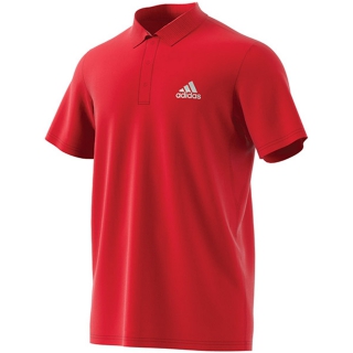 Adidas Men's Club Rib Tennis Polo (Scarlet)