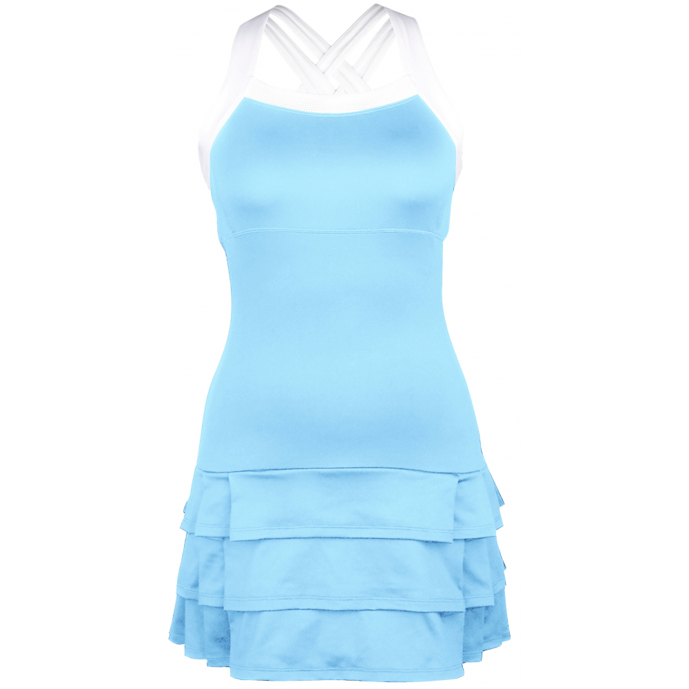 DUC Grace Women's Tennis Dress (Light Blue/White)