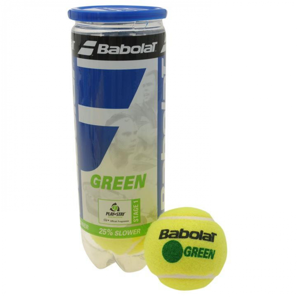 Babolat Nadal Jr Tennis Racquet, Green Tennis Ball Bundle