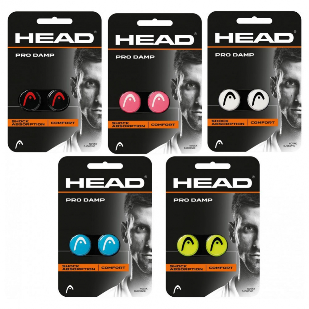 Head Pro Damp Tennis Racquet Vibration Dampener (Assorted Colors)