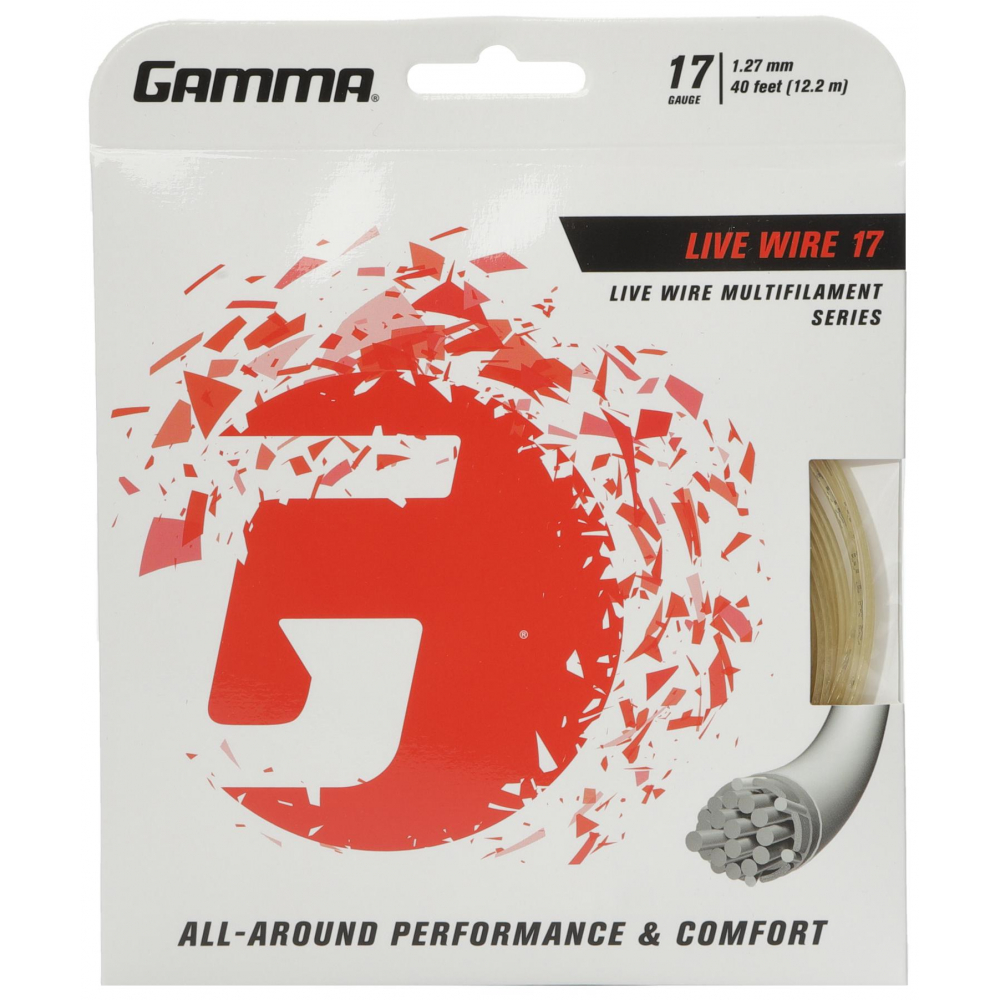 Gamma Live Wire 17g Tennis String (Set)