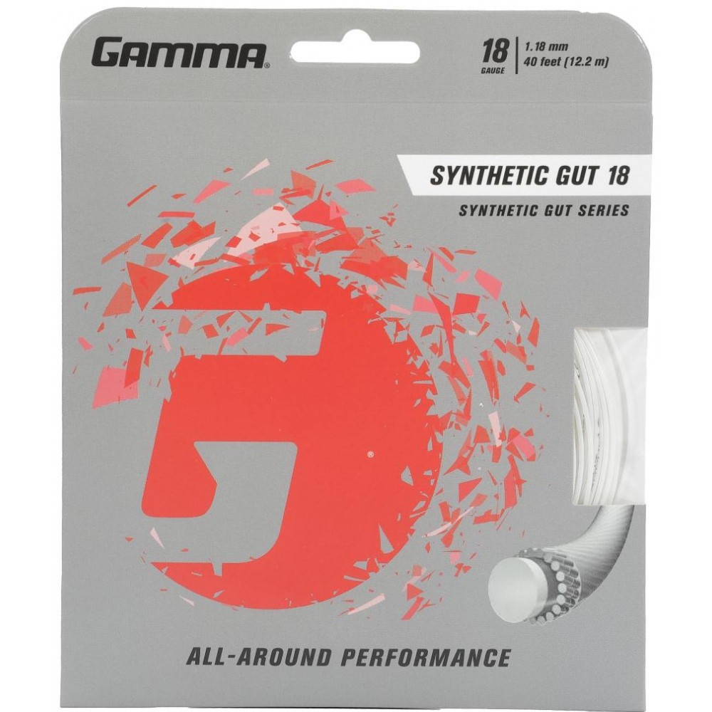 Gamma Synthetic Gut 18g Tennis String (Set)