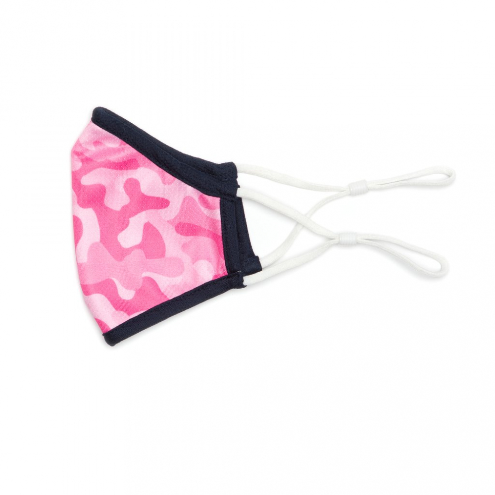 Ame & Lulu Kids Cool Fit Face Mask (Pink Camo)