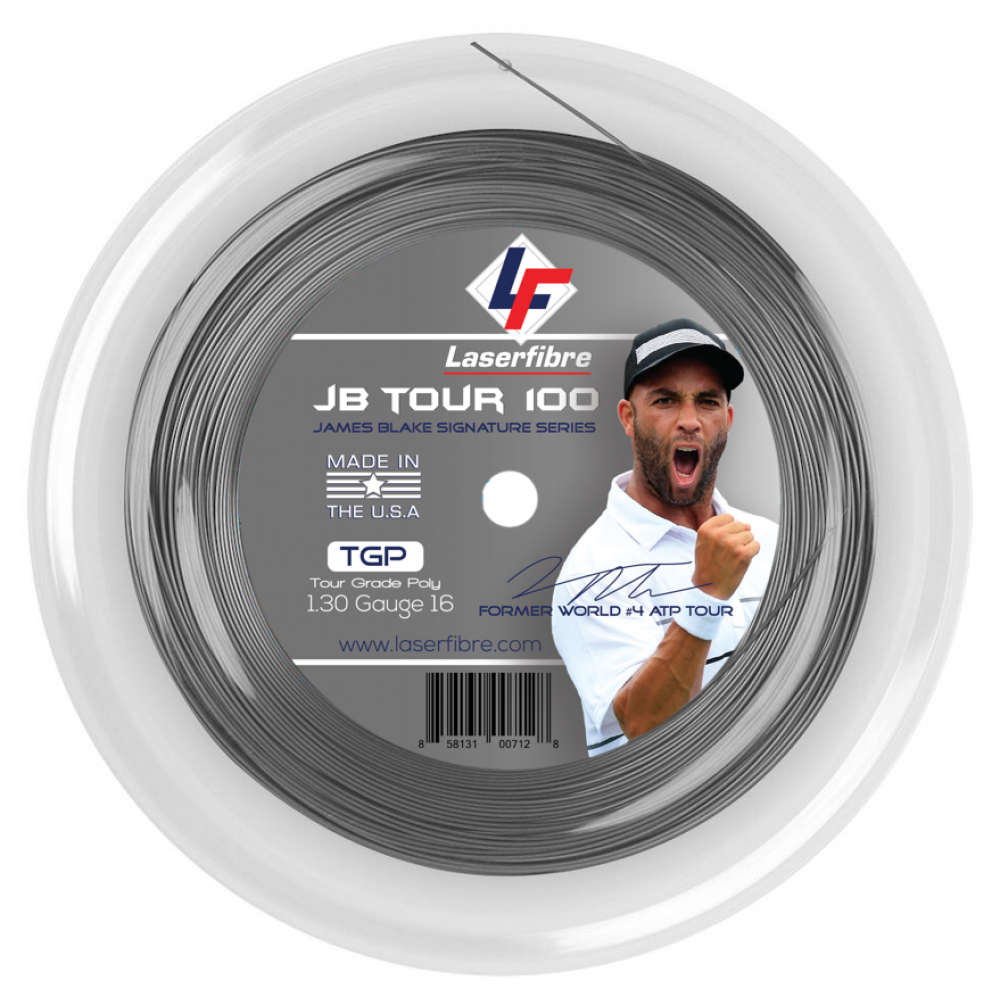 Laserfibre JB Tour 100 17g Silver Tennis String (Reel)