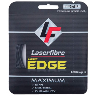 Laserfibre Laser Edge 17g Anthracite Tennis Racquet String (Set)