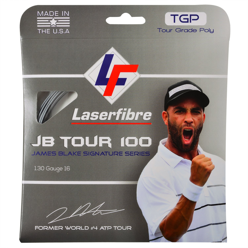 Laserfibre JB Tour 100 16g Silver Tennis String (Set)