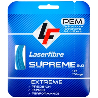 Laserfibre Supreme 2.0 17g Blue Tennis Racquet String (Set)