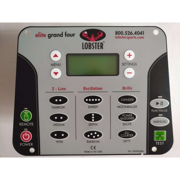 Lobster Tennis Ball Machine Control Panel Assembly EC02 Replacement