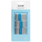 Luxilon Elite Dry Overgrip 3-Pack (Silver) -