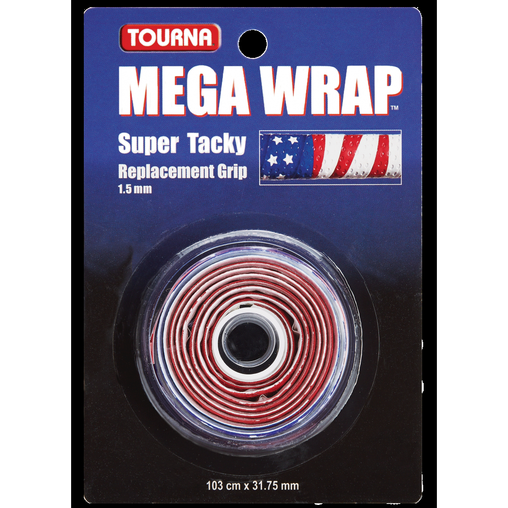 Tourna Mega Wrap Tennis Racquet Replacement Grip (USA)