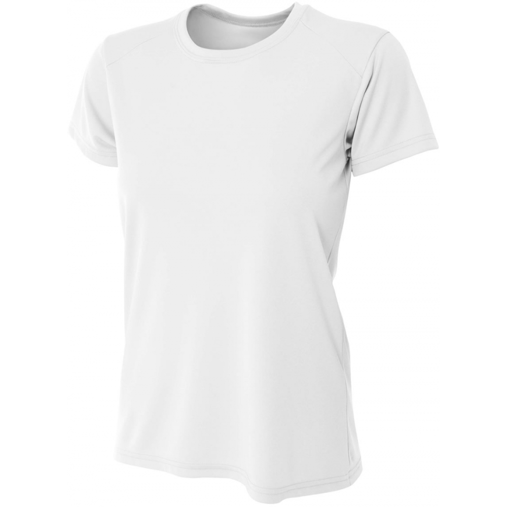 A4 Women's Cooling Performance Crew Neck Tee (White)