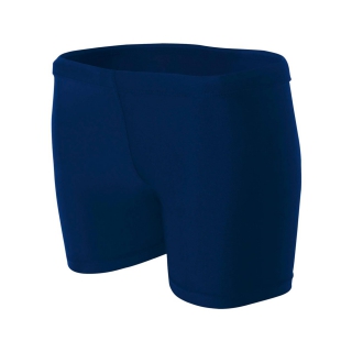 A4 Women's 4 Inch Compression Short (Navy)