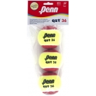 Penn QST 36 Red Felt Training Tennis Balls (3 Balls) -