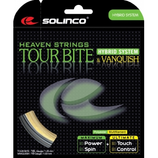 Solinco Hybrid Tour Bite 16L/Vanquish 16g