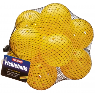 Tourna Outdoor Optic Yellow Pickleballs (12-Pack)