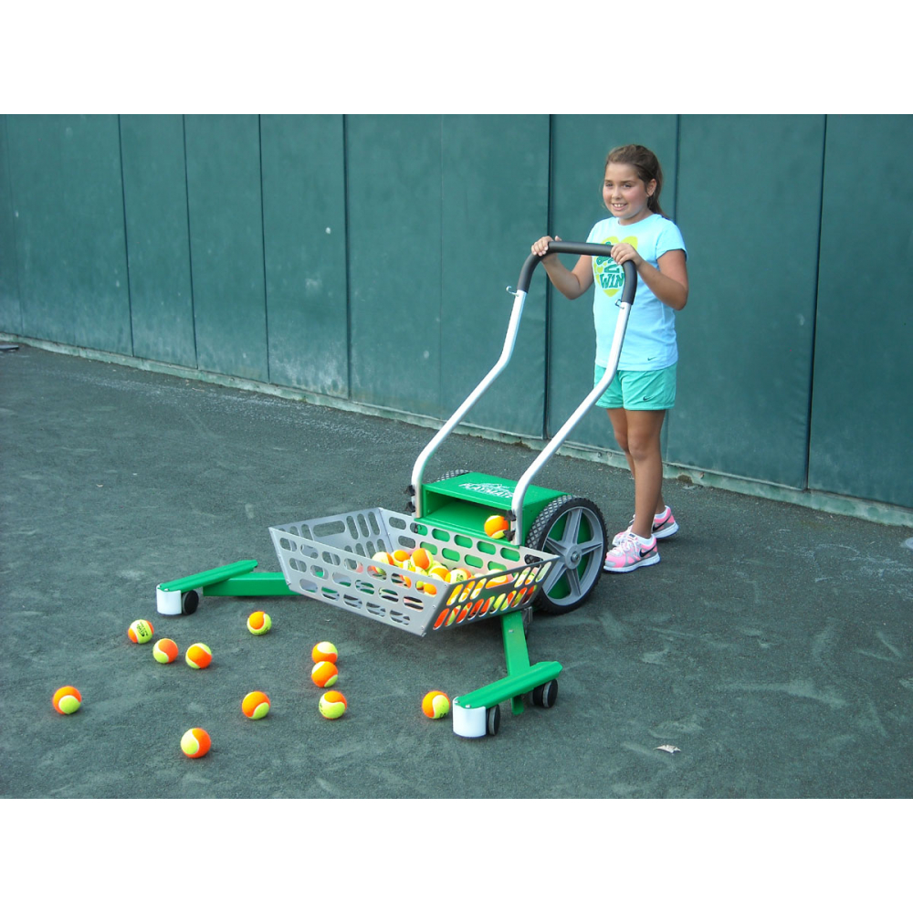 Playmate Super Deluxe Ball Mower In Use