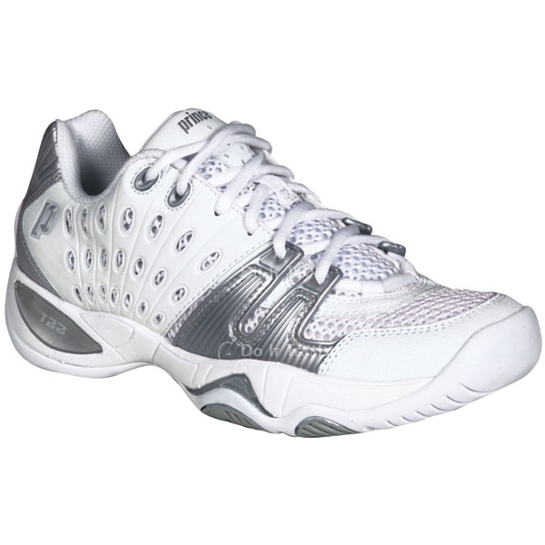 Prince Women's T22 Tennis Shoes (White/Silver) from Do It Tennis
