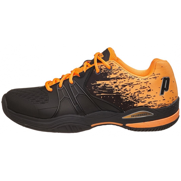 Prince Men's Warrior Lite Tennis Shoes (Black/Orange) - Do It Tennis