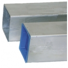 Square Galvanized Sleeves For 3’’ Tennis Post  -