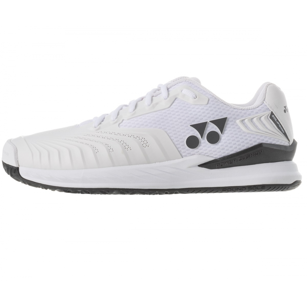 STE4W Yonex Men's Power Cushion Eclipsion 4 Tennis Shoes (White) Left