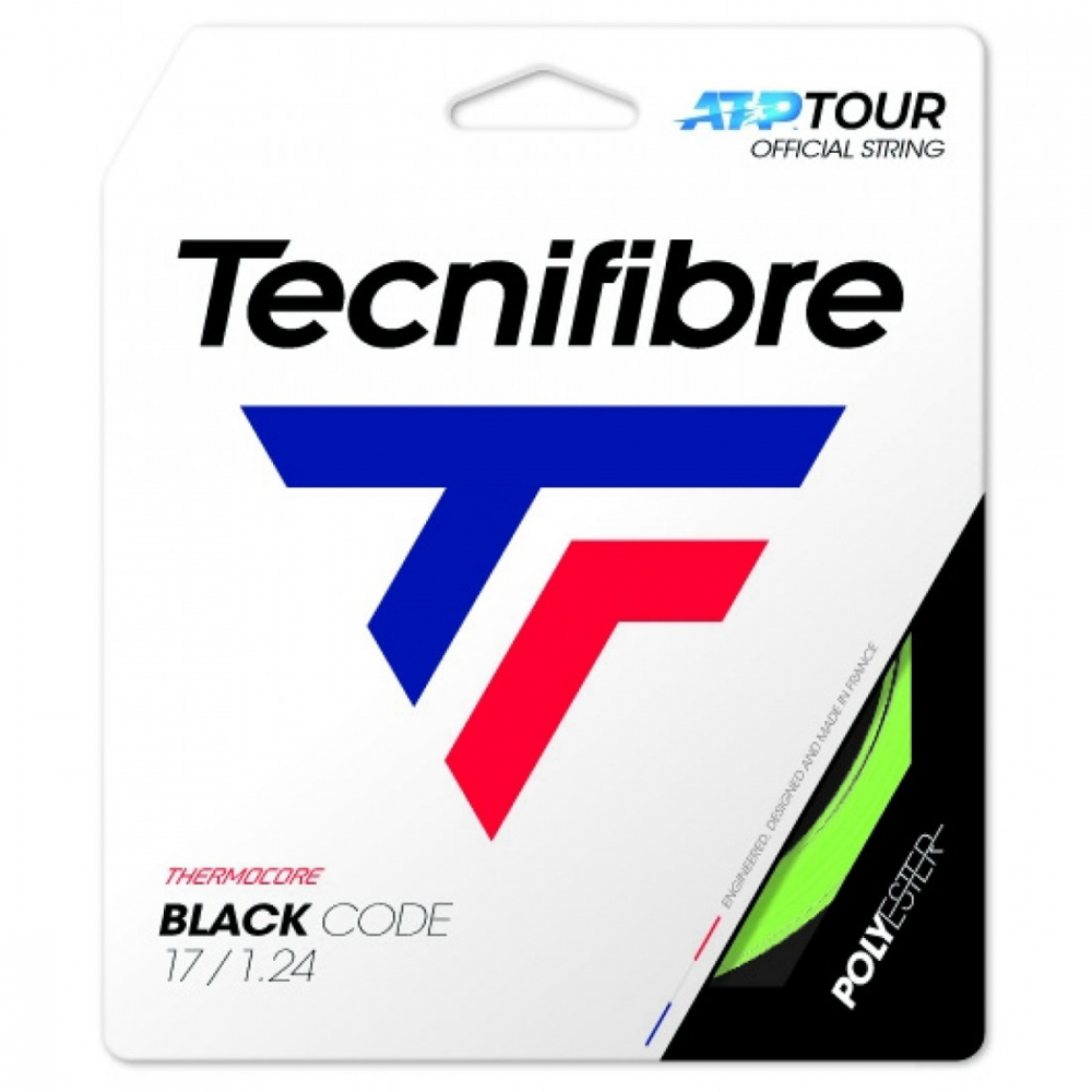 Tecnifibre Black Code Lime 17g Tennis String (Set)