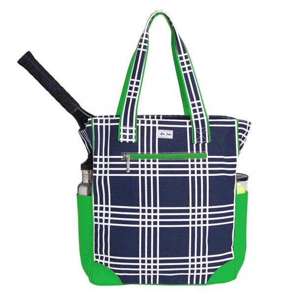 Ame & Lulu Parker Plaid Emerson Tennis Tote Do It Tennis