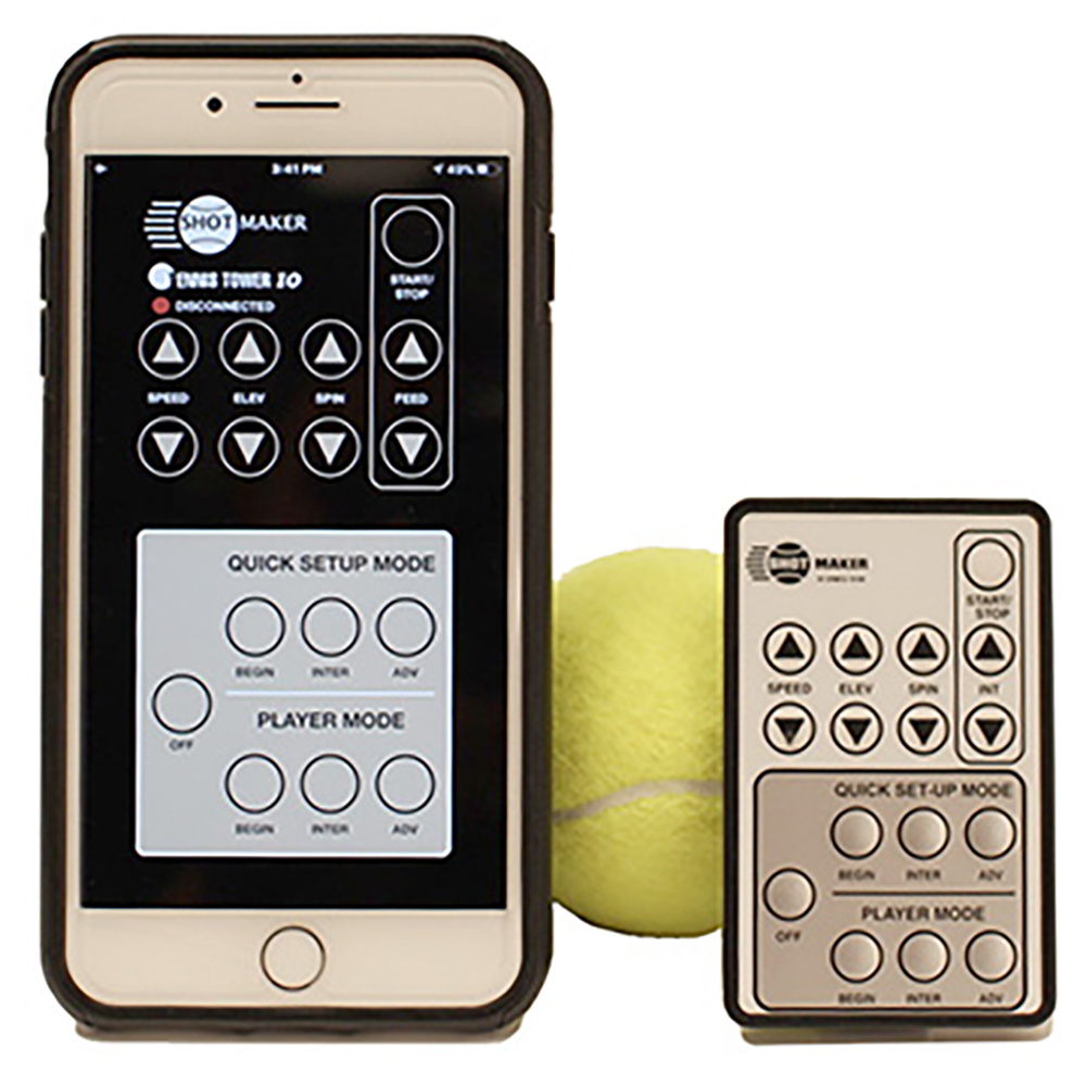 Sports Tutor Tennis Tower IO Player Ball Machine w/ Remote Option