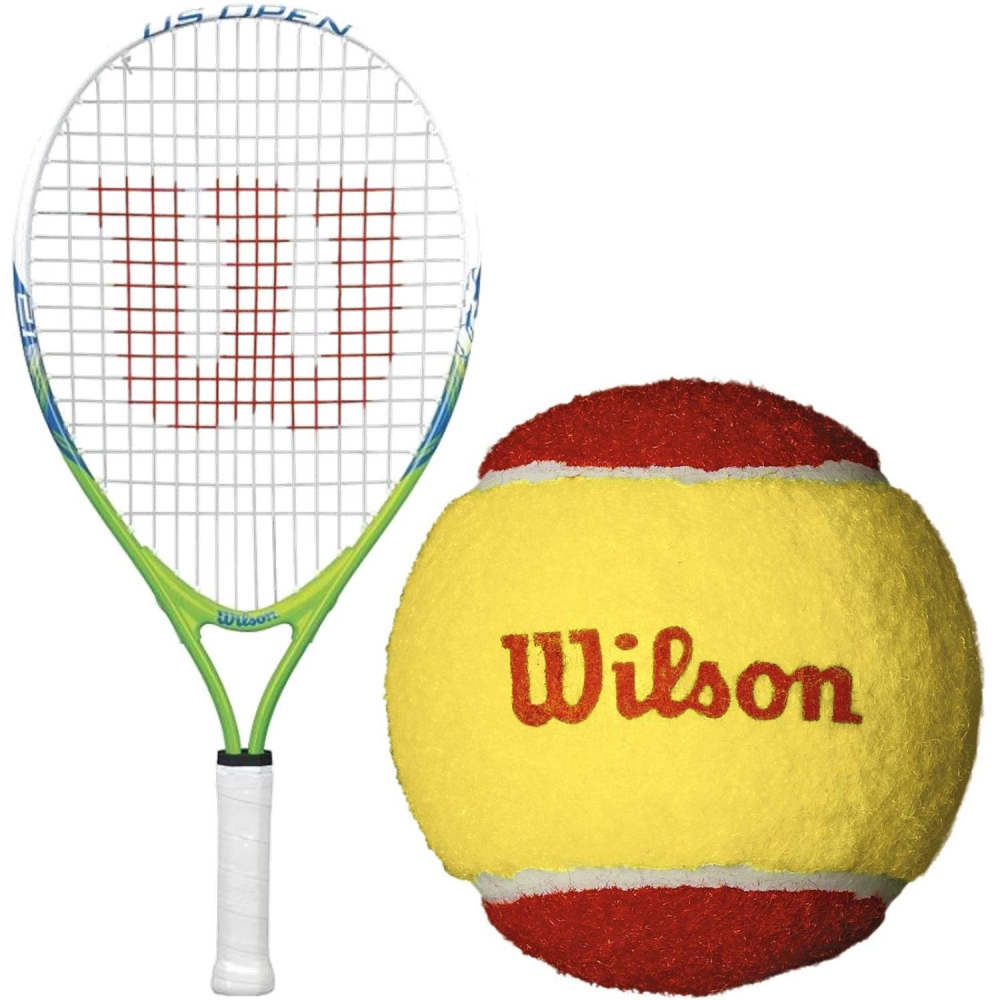 Wilson US Open Junior Tennis Racquet, Red Felt Tennis Balls