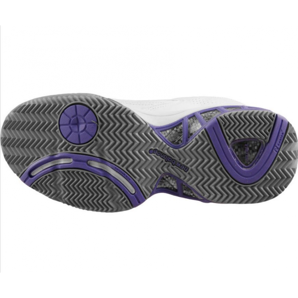 New Balance Women's WC806W (2E) Tennis Shoes (Wht/ Pur)