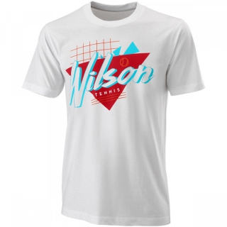 Wilson Men's Nostalgia Tech Tennis Tee (White)