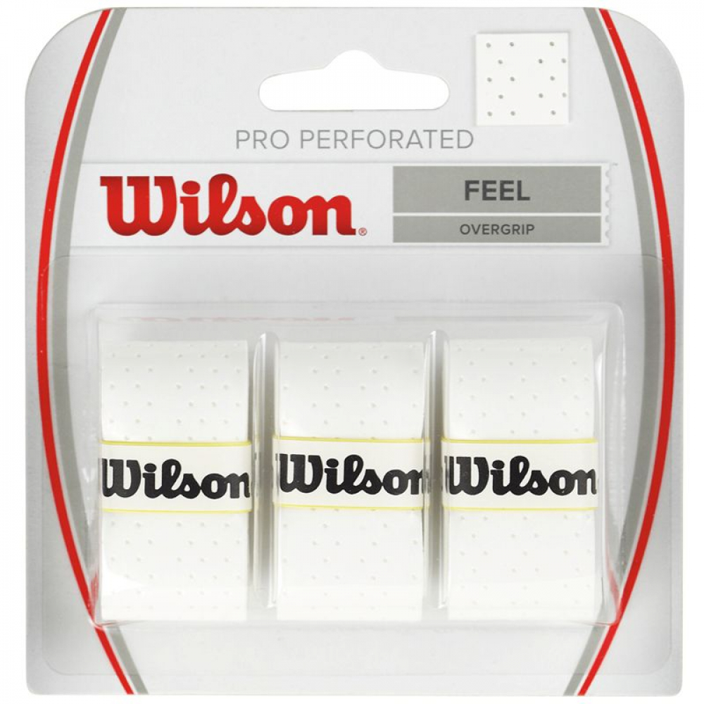 Wilson Pro Overgrip Perforated 3 Pack (Assorted Colors)