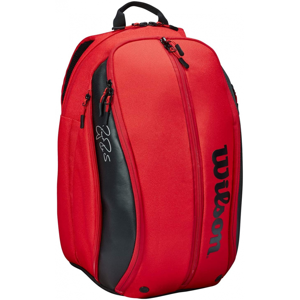 Wilson RF (Federer) DNA Tennis Backpack (Red/Black)