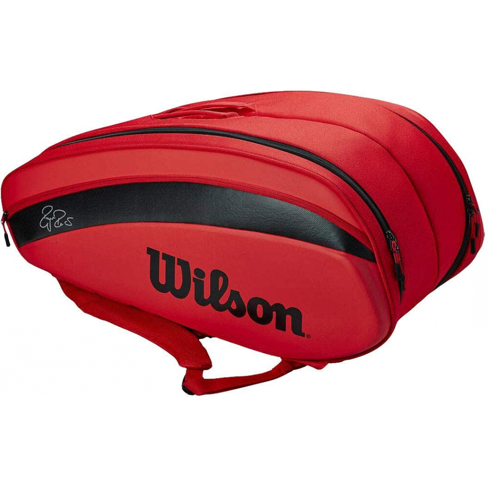 Wilson RF (Federer) DNA 12 Pack Tennis Bag (Infrared)