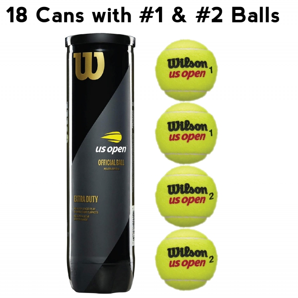 Wilson US Open Extra Duty Tennis Ball 2Case (4Ball Cans)
