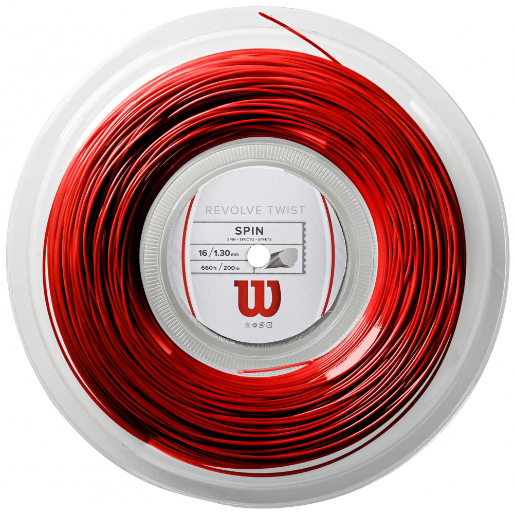 Wilson Revolve Twist 16g Red Tennis String (Reel)