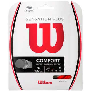 Wilson Sensation Plus 16g Red Tennis String (Set)