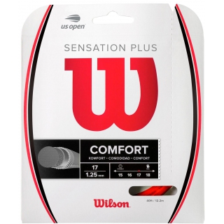 Wilson Sensation Plus 17g Red Tennis String (Set)