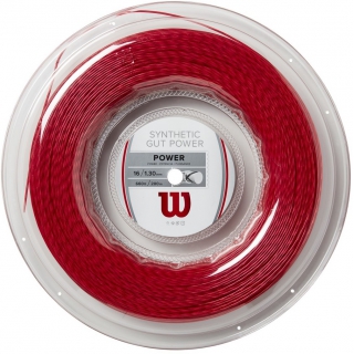 Wilson Synthetic Gut Power 16g Red Tennis String (Reel)