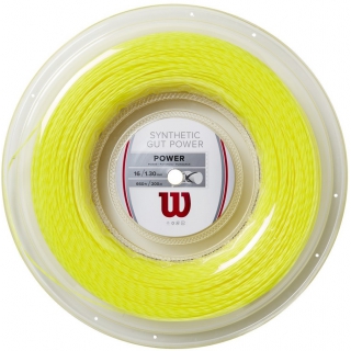 Wilson Synthetic Gut Power 16g Yellow Tennis String (Reel)