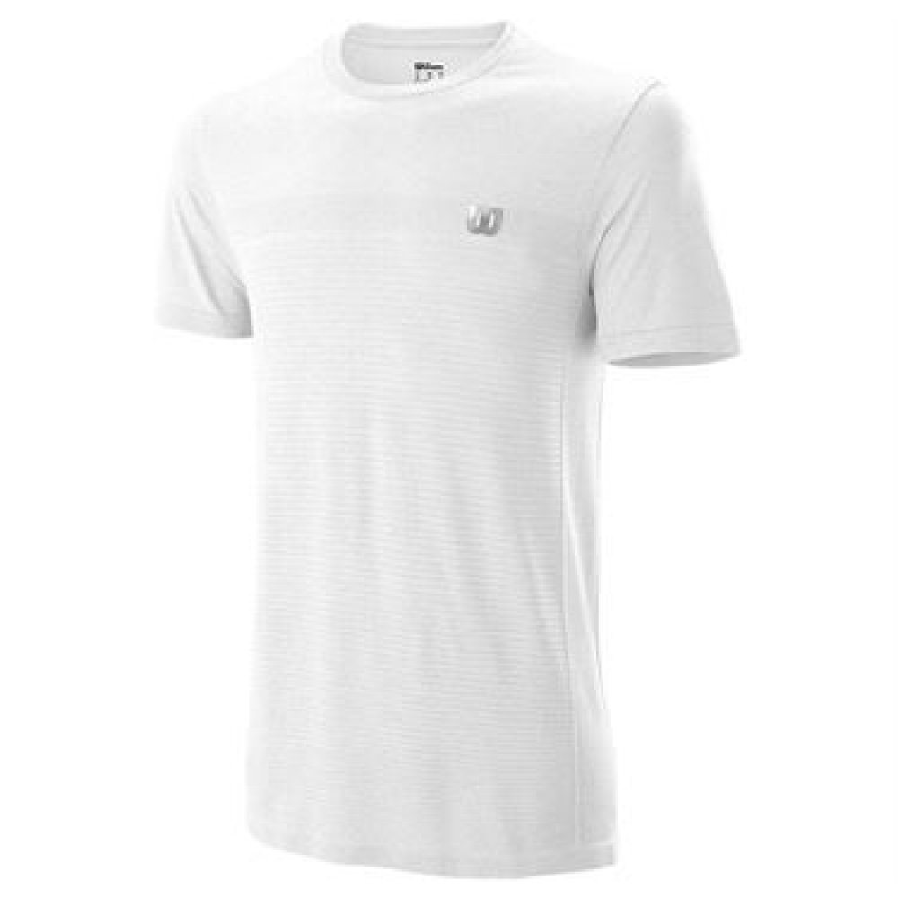 Wilson Men's Competition Seamless Tennis Crew (White)
